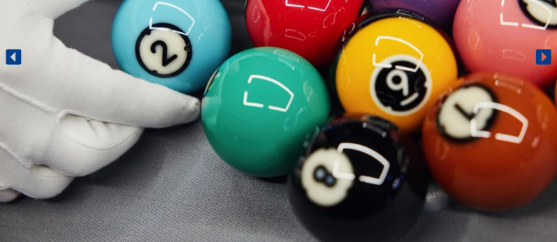 Dynaspheres Titan 572 Pool Ball Set + CPBA Royal APEX 9ft Grey Cloth