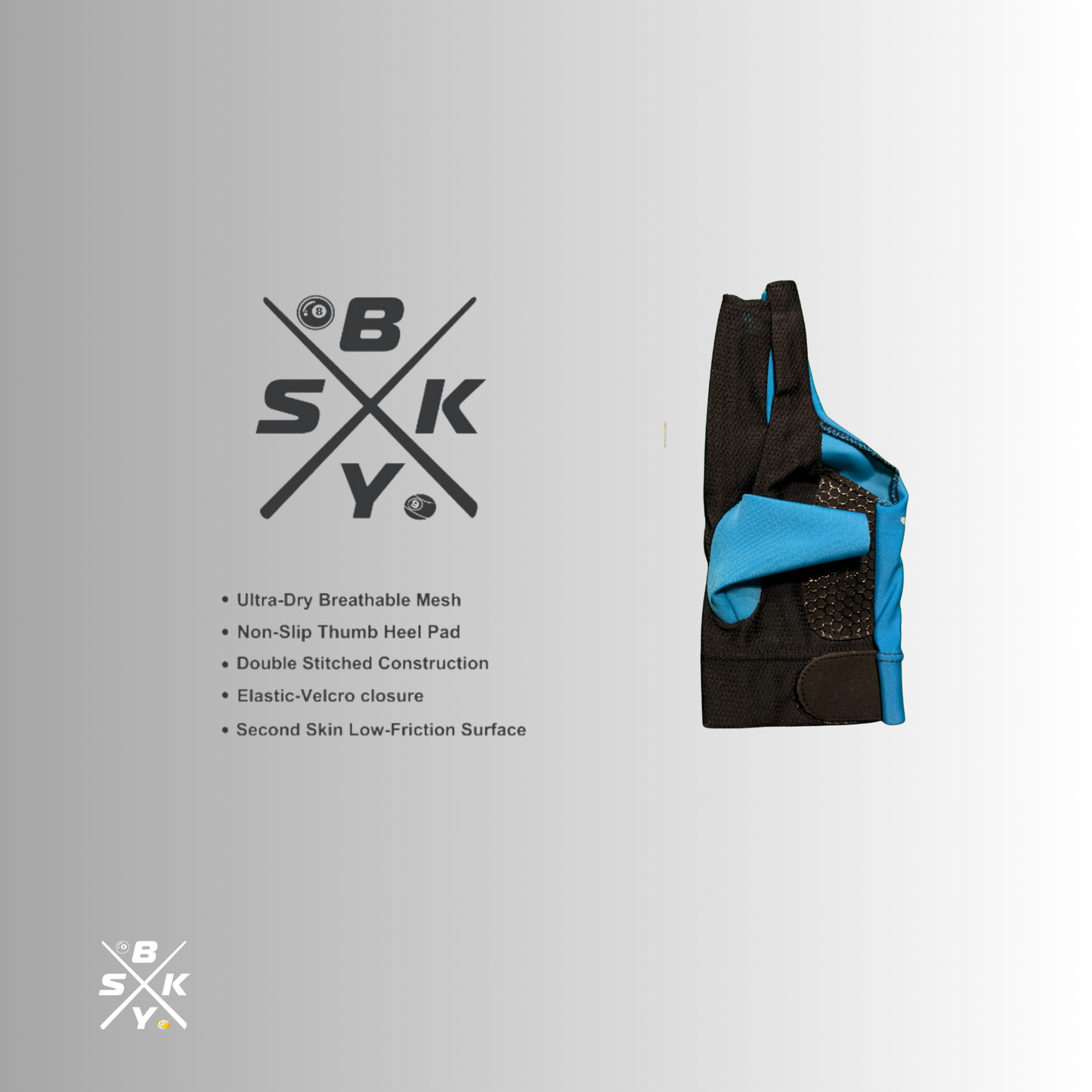 BSKY 3F Glove Blue