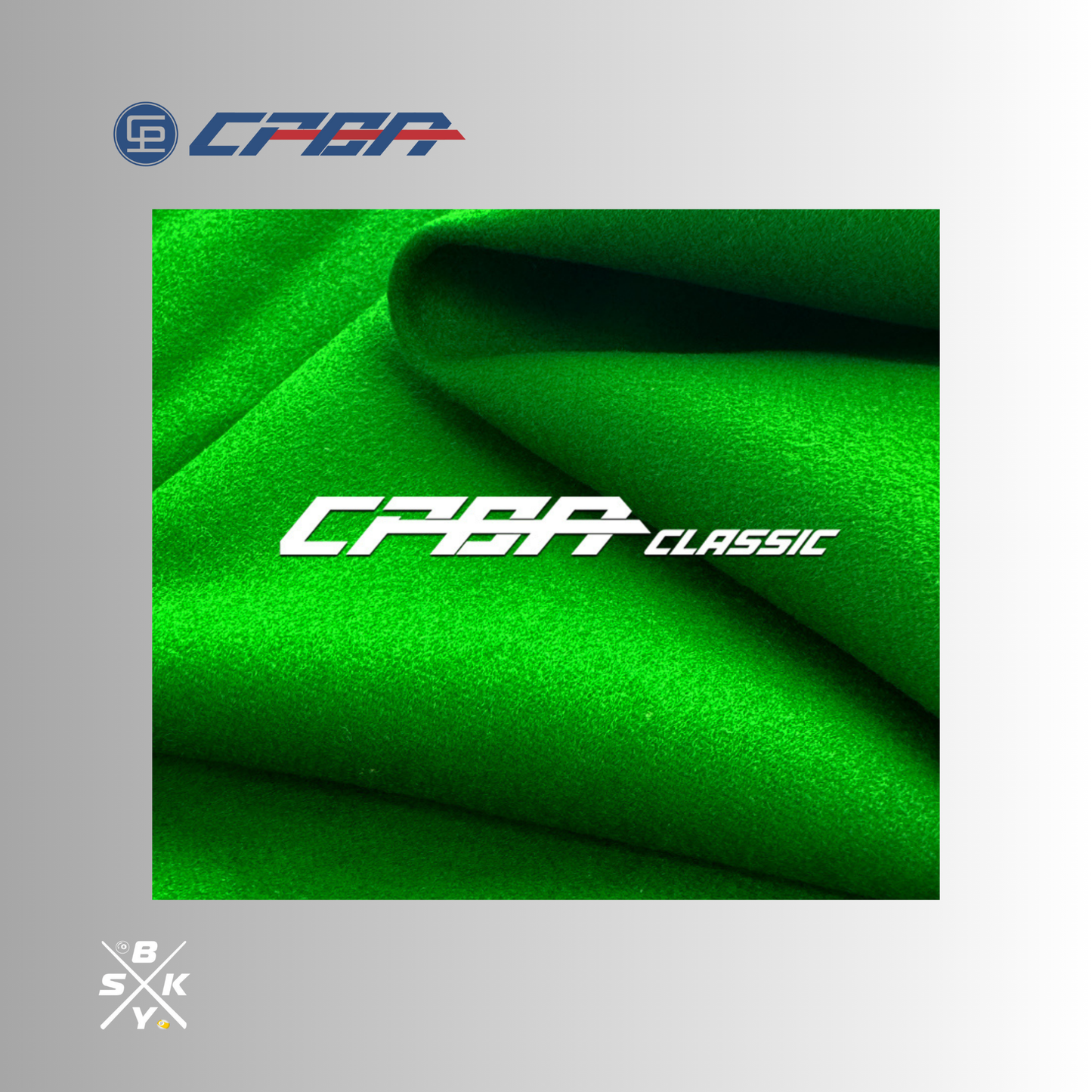 CPBA Classic Snooker Cloth 12ft Green