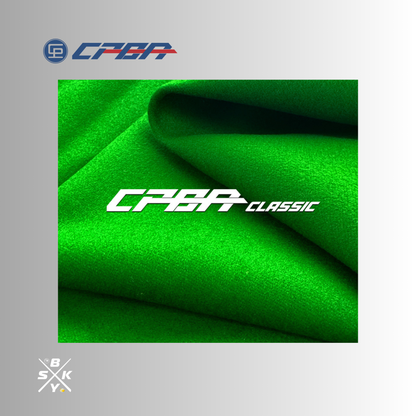 CPBA Classic Snooker Cloth 12ft Green