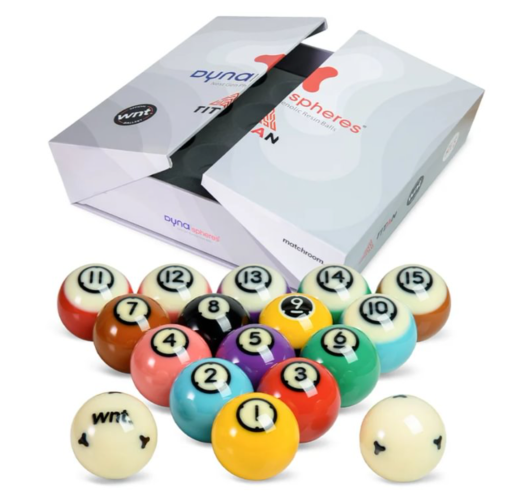Dynaspheres Titan 572 Pool Ball Set